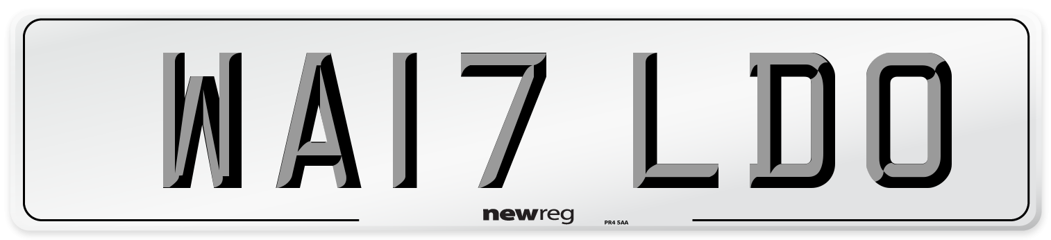 WA17 LDO Number Plate from New Reg